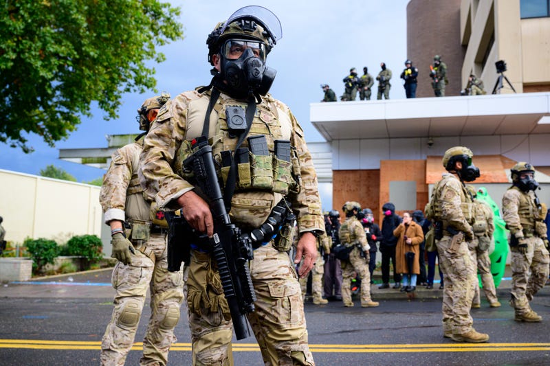 National Guard troops in Portland