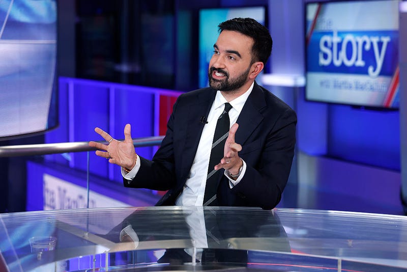 New York City mayoral candidate Zohran Mamdani visits "The Story With Martha MacCallum" at Fox News Channel Studios on October 15, 2025 in New York City.