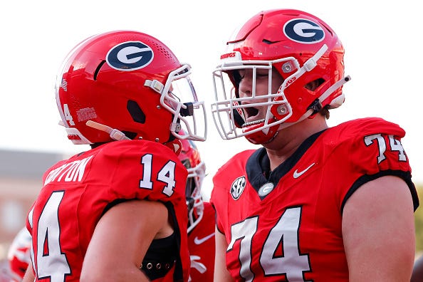 Georgia potentially heading into SEC title game without starting center Drew Bobo