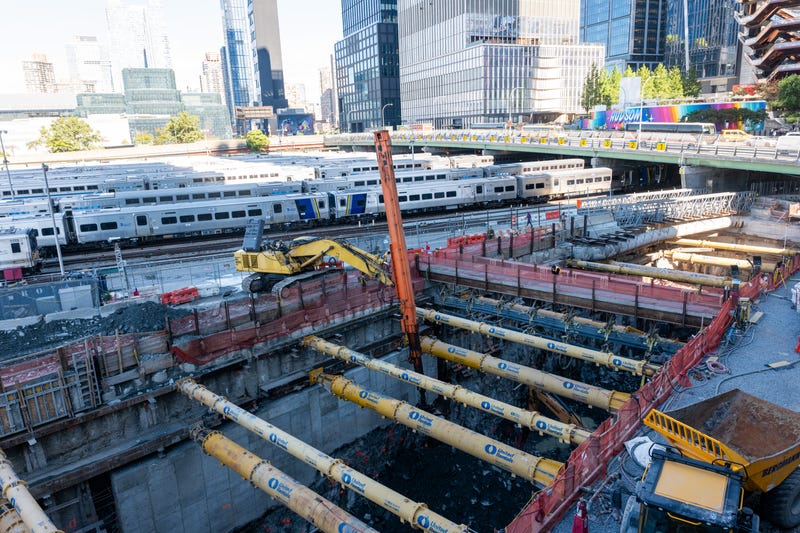 Construction continues on the Hudson Gateway Tunnel project to connect New Jersey to Penn Station on Oct. 17, 2025