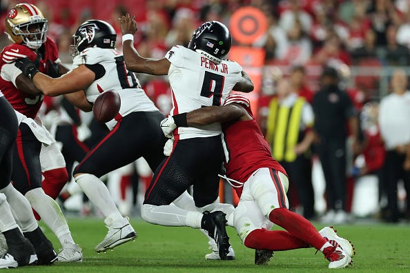 Falcons inconsistency exposed in loss to 49ers