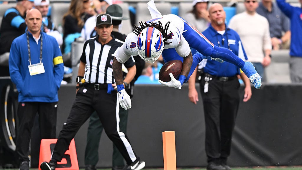 Bills establish 'identity' behind James Cook and dominant running game in 40-9 rout of Panthers