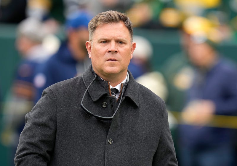 General manager Brian Gutekunst of the Green Bay Packers looks on prior to the game against the Carolina Panthers in the game at Lambeau Field on November 02, 2025 in Green Bay, Wisconsin.