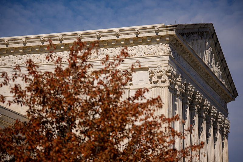 The Supreme Court on November 5, 2025 in Washington, DC. The high court is hearing arguments on the legality of the Trump Administration's tariffs. 