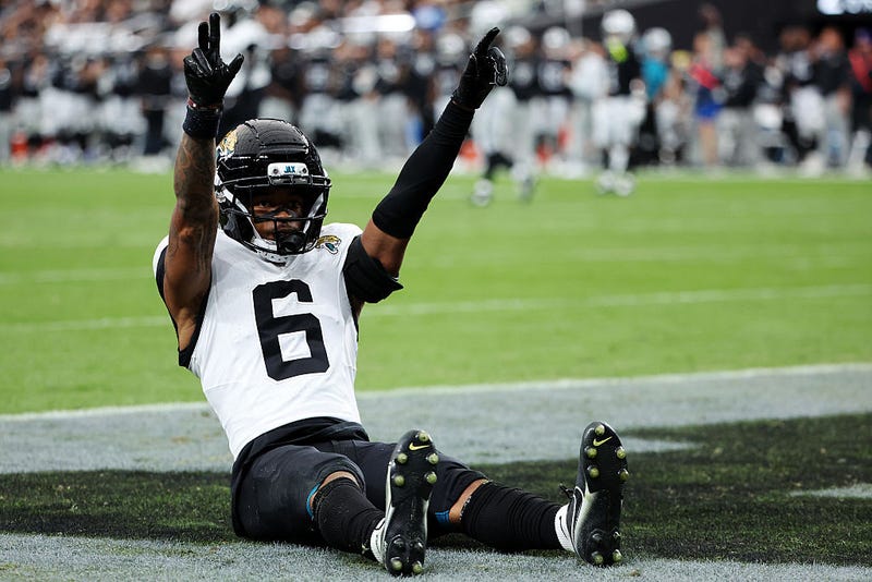 Darnell Savage laying in end zone