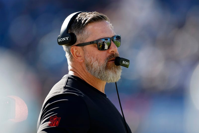 NASHVILLE, TENNESSEE - NOVEMBER 16: Defensive coordinator Matt Burke of the Houston Texans looks on during the first quarter against the Tennessee Titans at Nissan Stadium on November 16, 2025 in Nashville, Tennessee.