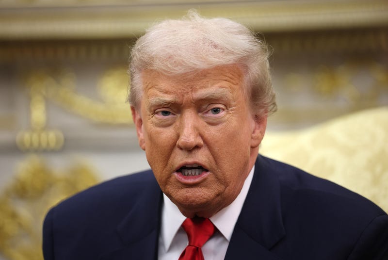 President Donald Trump speaks in the Oval Office of the White House on November 18, 2025