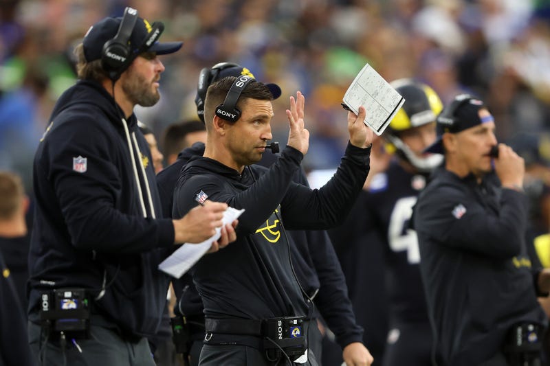 Chris Shula on Rams sidelines