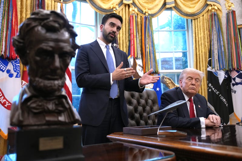 President Donald Trump meets with Mayor-elect Zohran Mamdani in the Oval Office of the White House on Nov. 21, 2025