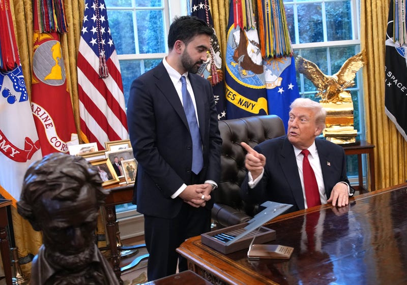 Trump and Mamdani last met at the White House in November (pictured here)