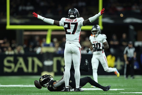 Falcons defensive rookies playing to level of expectations
