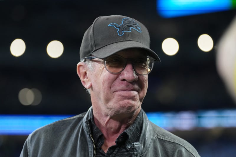 Actor Tim Allen looks on from the field prior to the game between the Green Bay Packers and the Detroit Lions at Ford Field on November 27, 2025 in Detroit, Michigan. 