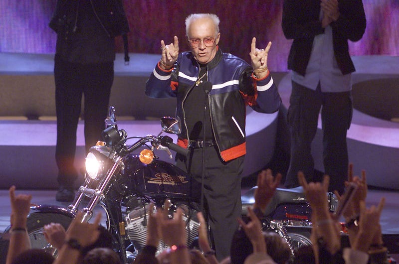 Evel Knievel wins a Pioneer Award at the 'ESPN Action Sports and Music Awards' at the Universal Amphitheatre in Los Angeles, Ca. 4/7/01
