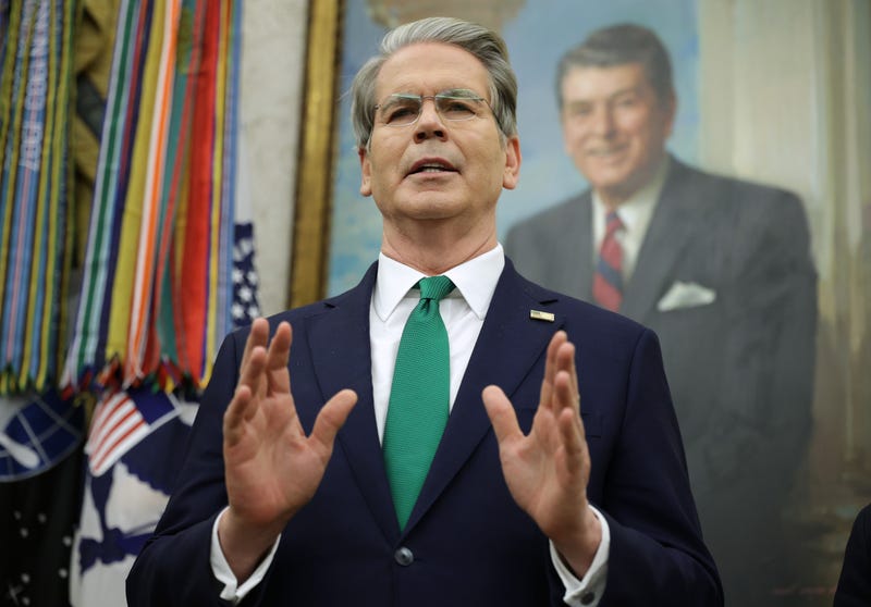 U.S. Secretary of the Treasury Scott Bessent speaks in the Oval Office of the White House where President Donald Trump signed an executive order on December 11, 2025 in Washington, DC.  