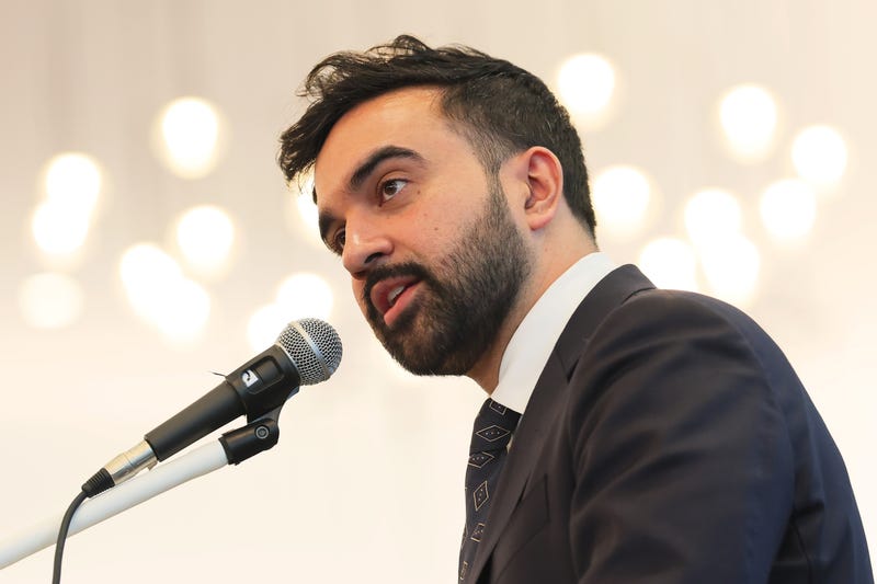 Mayor-elect Zohran Mamdani speaks during a press conference at District Council 37 (DC37) HQ on Dec. 12, 2025