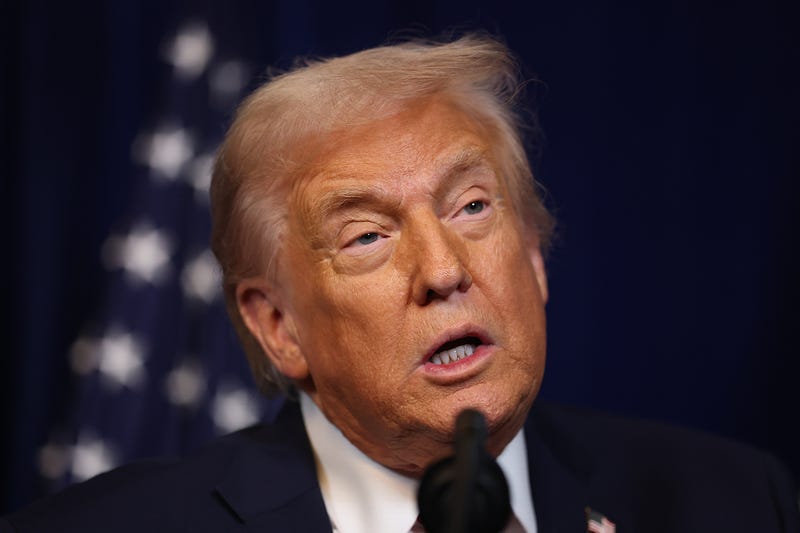 President Donald Trump holds a press conference with Israeli Prime Minister Benjamin Netanyahu at his Mar-a-Lago club on December 29, 2025 in Palm Beach, Florida