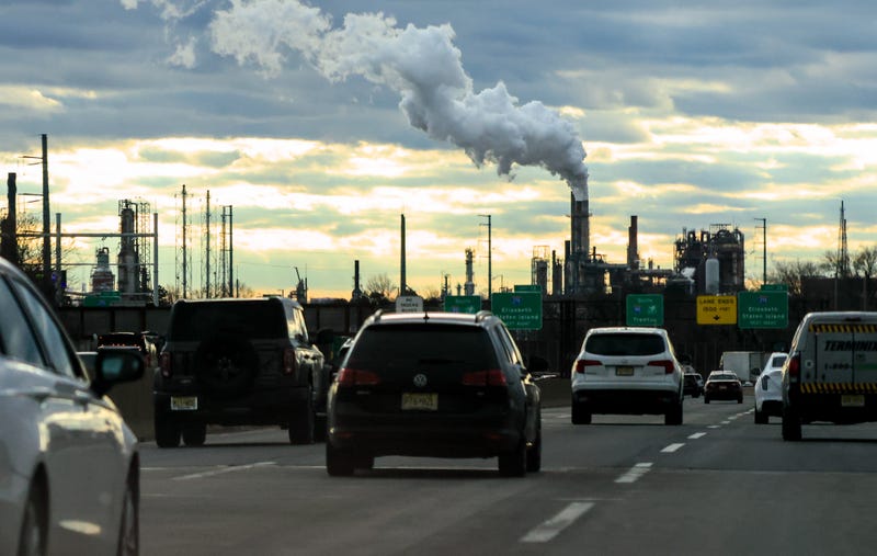 An industrial area in the vicinity of refinery is seen this month in Linden, New Jersey