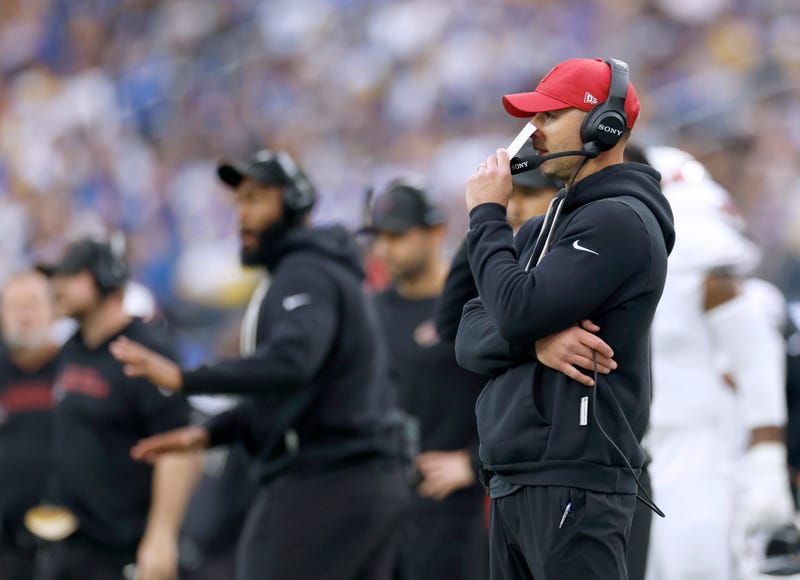 Jonathan Gannon of the Arizona Cardinals reacts on the sidelines during the NFL 2025 game between Arizona Cardinals and Los Angeles Rams at SoFi Stadium on January 04, 2026 in Inglewood, California.