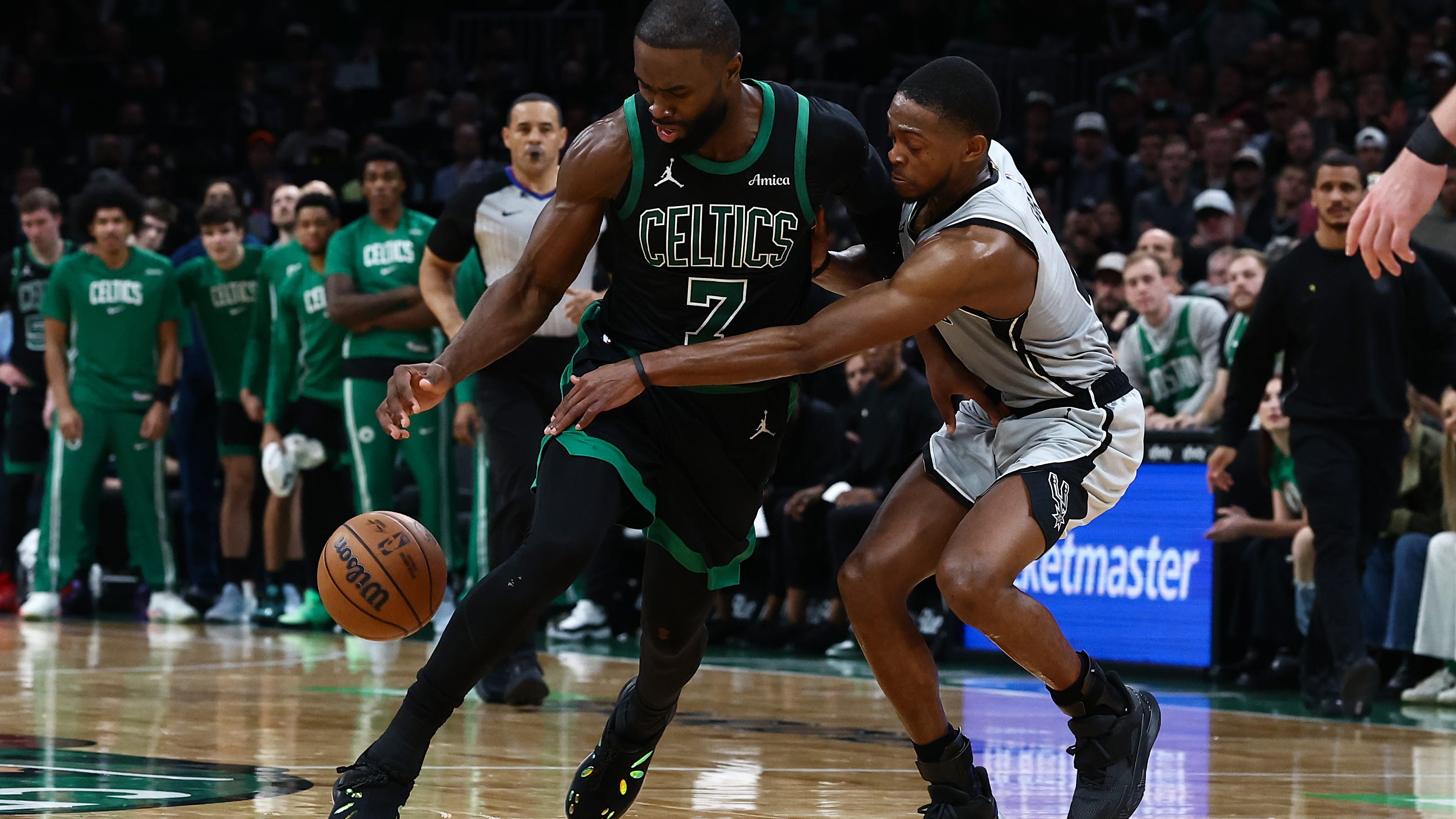 ‘Irate’ Jaylen Brown slams refs after loss to Spurs: 'I'll take the fine'