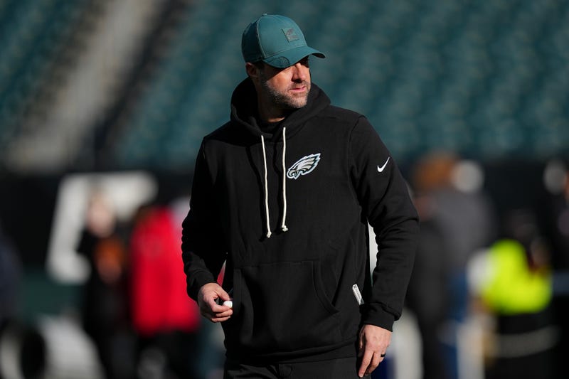 Eagles offensive coordinator Kevin Patullo looks on prior to in the NFC Wild Card Playoff game against the San Francisco 49ers at Lincoln Financial Field on Jan. 11.