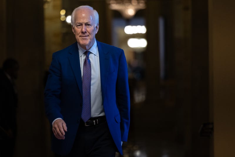 Senator John Cornyn walks the halls of Congress