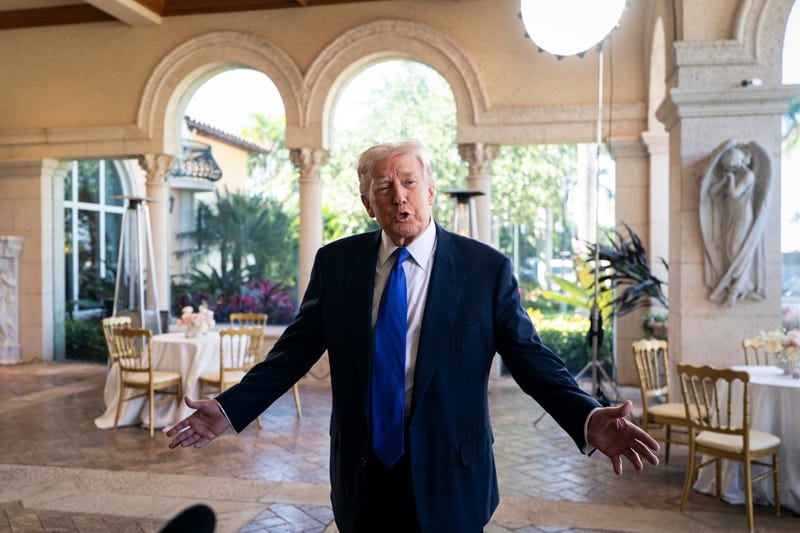 President Donald Trump at his Mar-a-Lago resort