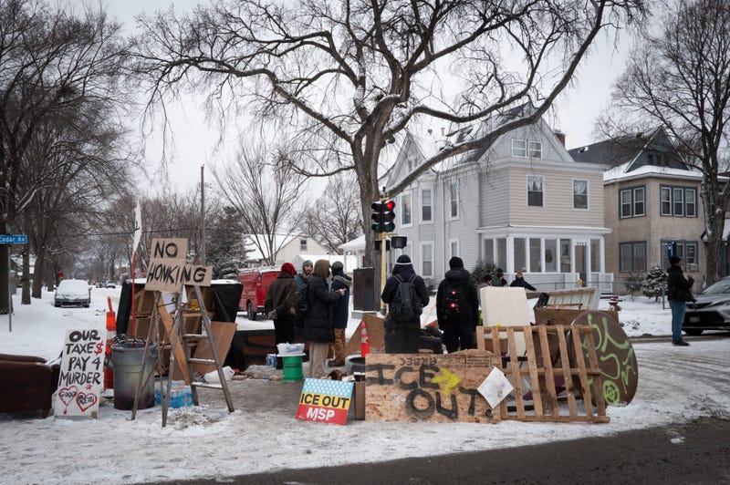 Protest site in Minneapolis over ICE presence