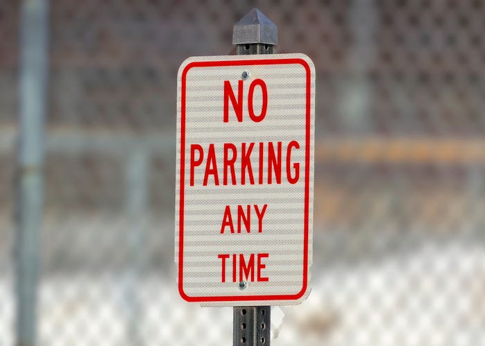 no parking sign