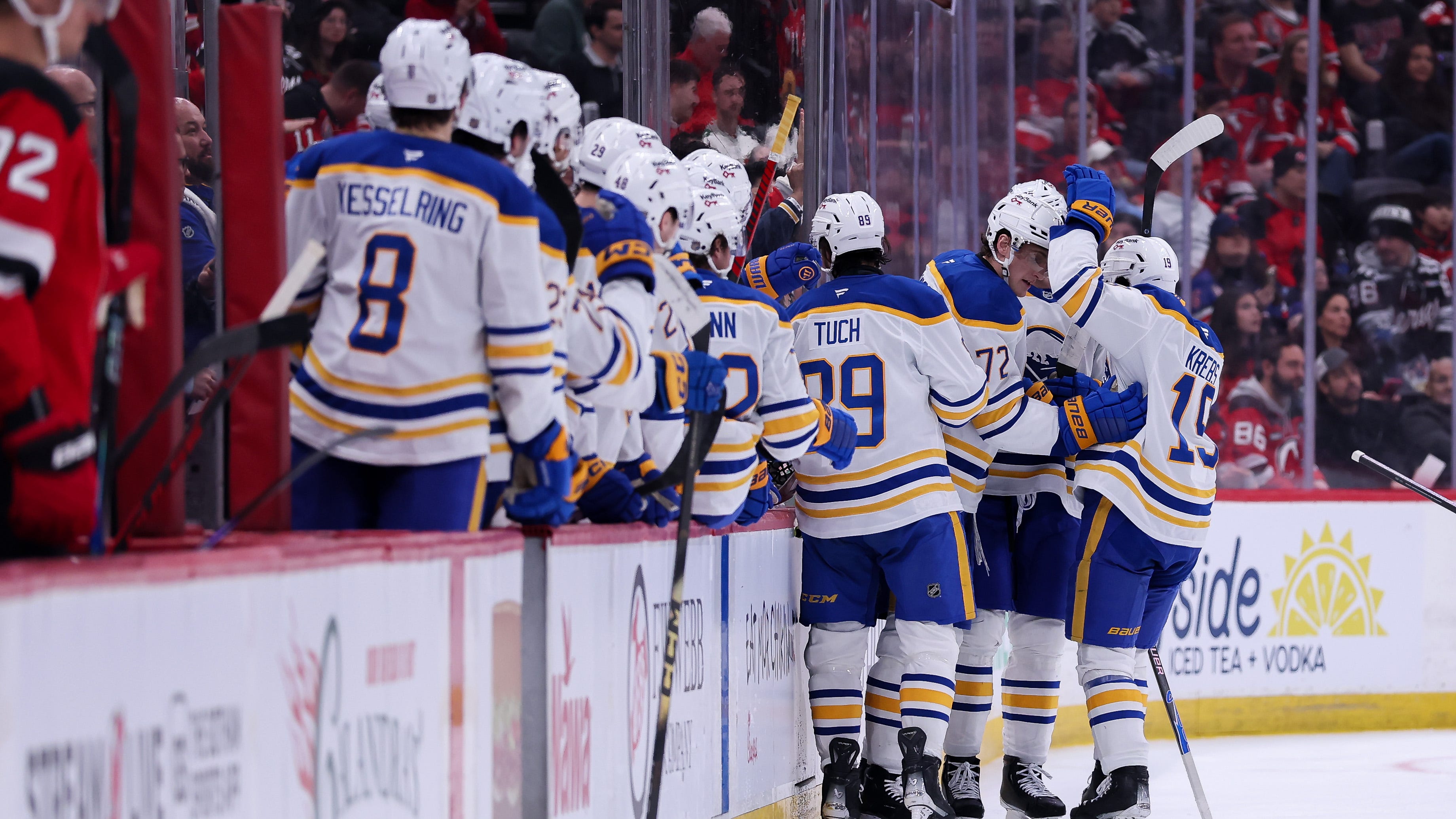 Sabres down Devils in return from Olympic break