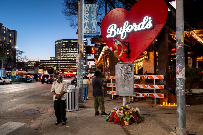West Sixth Street shooting scene
