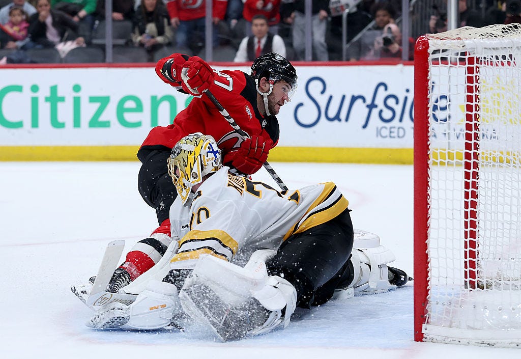 3 takeaways as Bruins give away a point in New Jersey