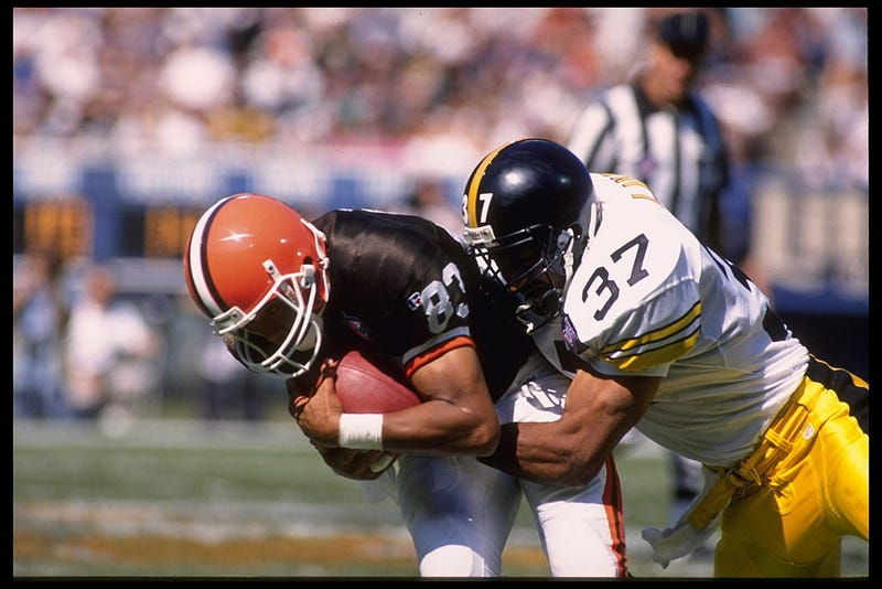 Carnell Lake tackle vs Browns