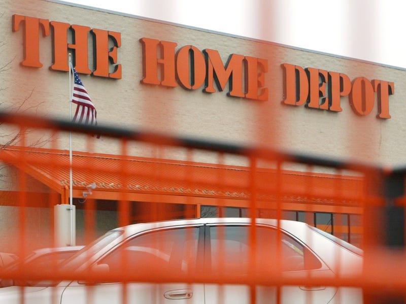 Home Depot store and shopping cart