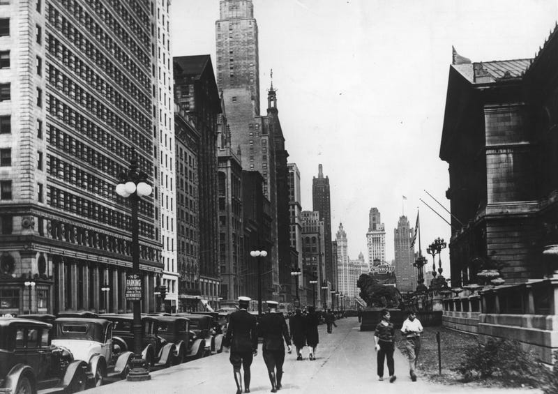 Chicago's Michigan Avenue in the 1930s