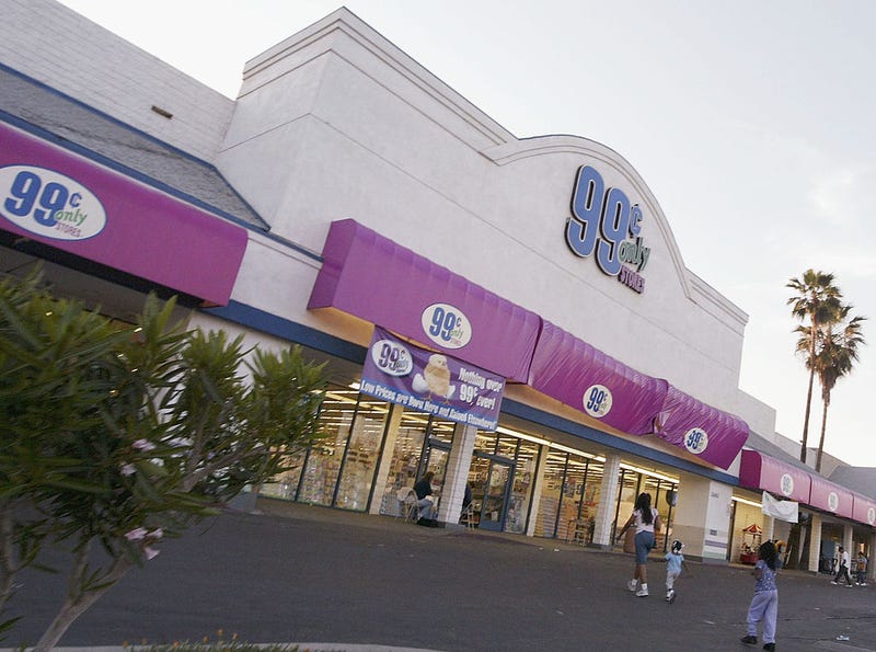 Shoppers go to a 99 Cents Only Store on April 7, 2004 in Bakersfield, CA.
