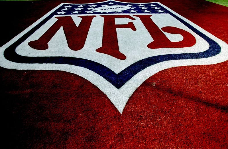 A general view of the NFL Endzone Logo before the Super Bowl XXXIII Game between the Atlanta Falcons and the Denver Broncos at the Pro Player Stadium in Miami, Florida. The New England Patriots square off against the Philadelphia Eagles in Super Bowl XXXIX February 6, 2005 in Jacksonville, Florida