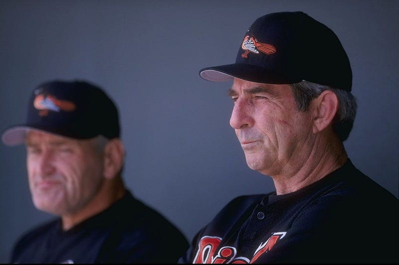 Ray Miller while managing the Orioles