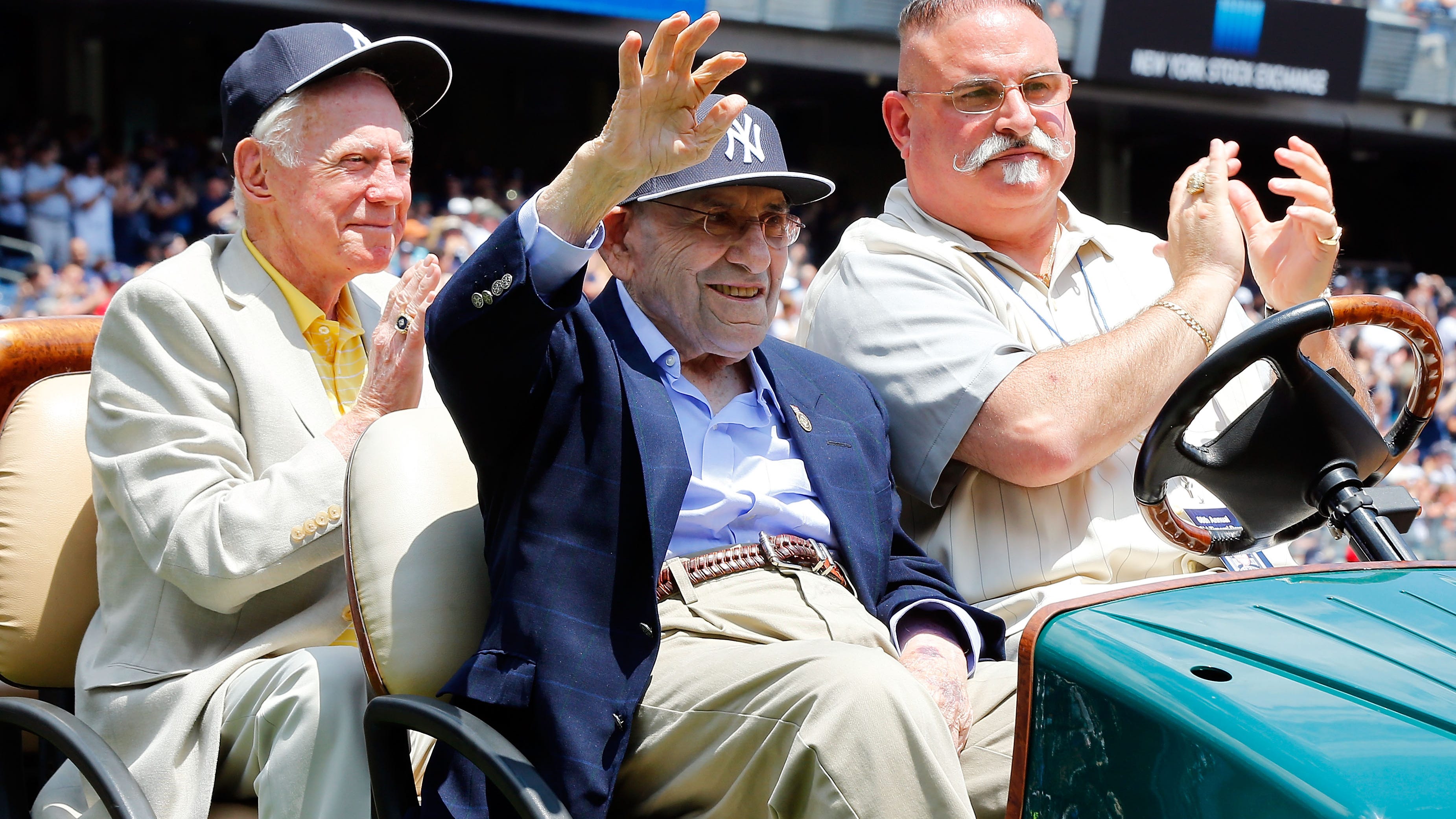 Larry Berra talks about father Yogi's stamp ceremony with Lori Rubinson