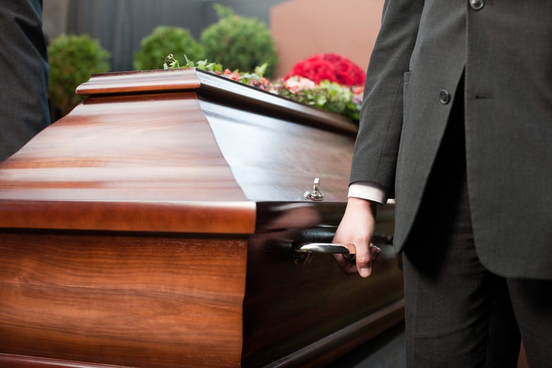 Coffin stock photo. 