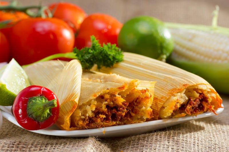 Tamales with meat 