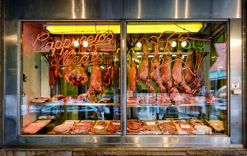 Cappuccio's Meats is a butcher shop in South Philadelphia's Italian Market.
