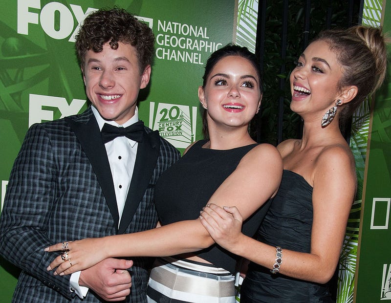 (left to right) Nolan Gould, Ariel Winter and Sarah Hyland