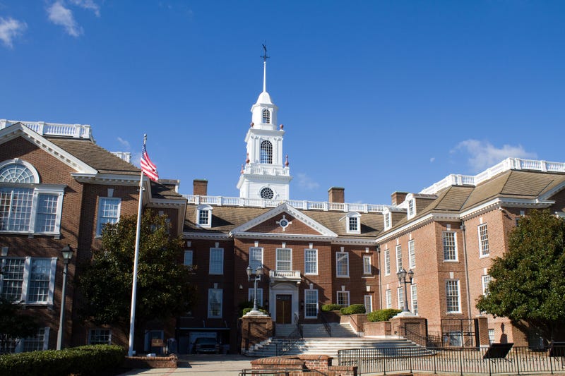 Delaware state capital building located in the city of Dover, DE.