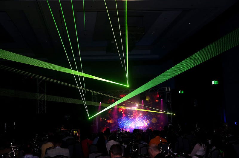 Paramount's Laser Spectacular features the music of Pink Floyd