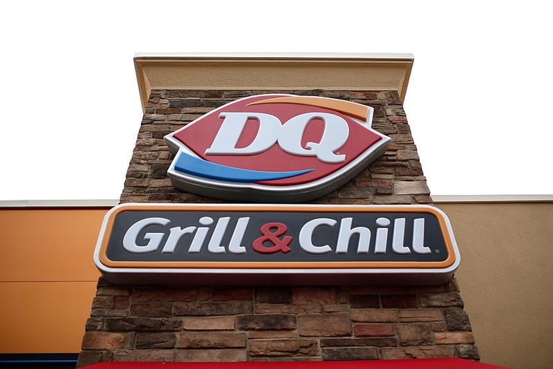 A Dairy Queen store is shown October 10, 2014 in Charlotte Hall, Maryland. Dairy Queen has said that its payment systems were breached by hackers and customer names, credit and debit card numbers, and expiration dates were recently exposed during the security breach. (Photo by Win McNamee/Getty Images)