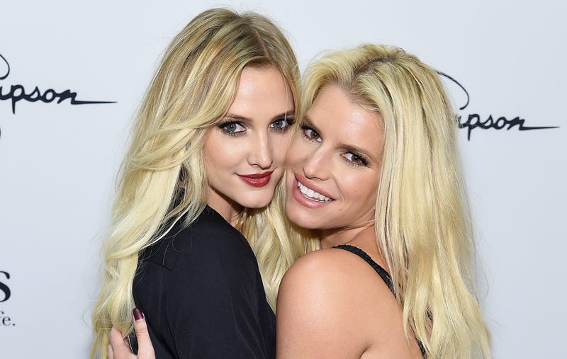 Ashlee Simpson Ross wearing Jessica Simpson Collection and Jessica Simpson wearing Jessica Simpson Collection 