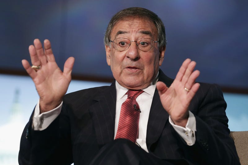 Former Secretary of Defense and director of the Central Intelligence Agency Leon Panetta discuss his new book, 'Worthy Fights,' during an event in the Jack Morton Auditorium at George Washington University October 14, 2014 in Washington, DC. 