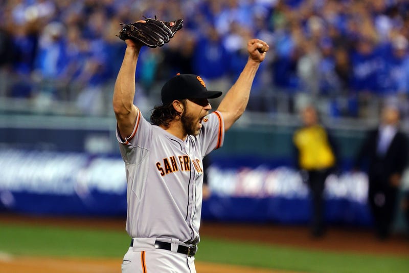 Madison Bumgarner pitched the Giants to a World Series title in 2014. 