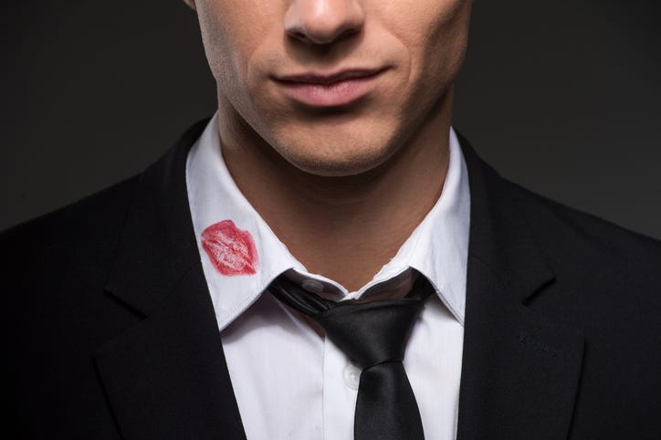 Lipstick On Collar