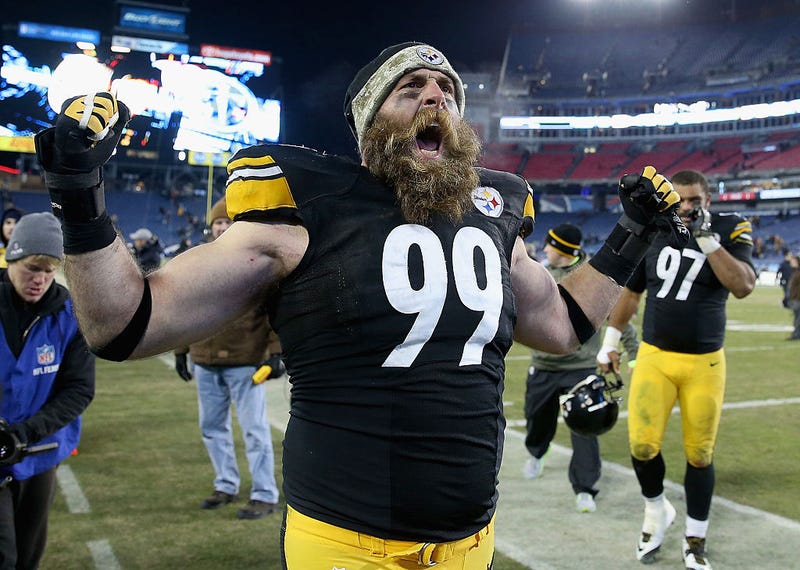 Brett Keisel celebrating